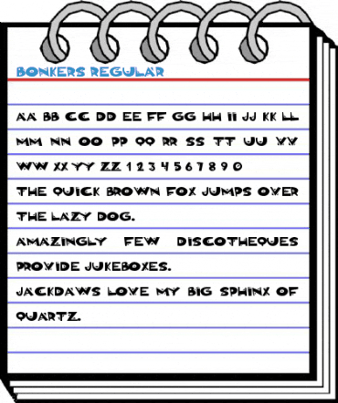 Bonkers Regular Font