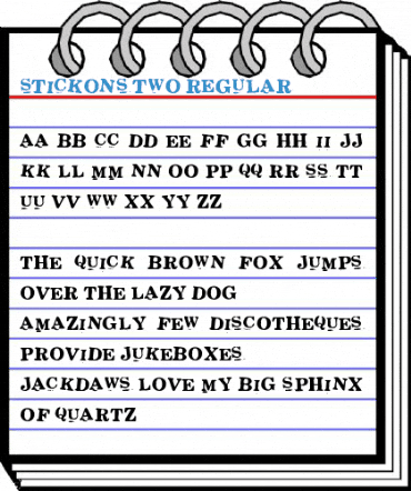 Stickons Two Font