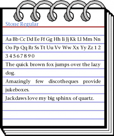 Stone Regular Font