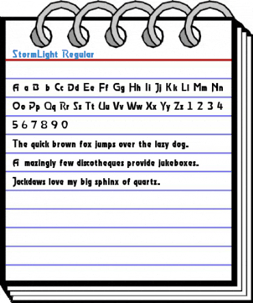 StormLight Regular Font