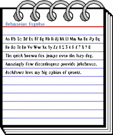 Submarine Regular Font