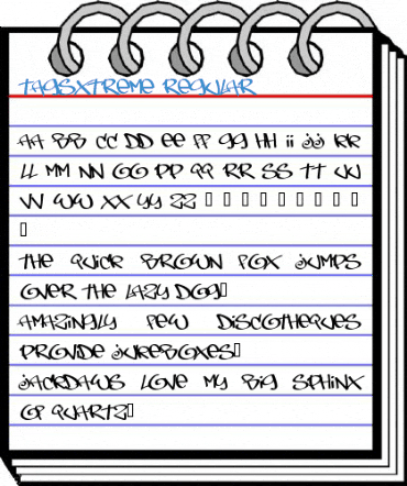 TagsXtreme Regular Font