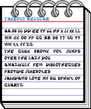 Takeout Regular Font