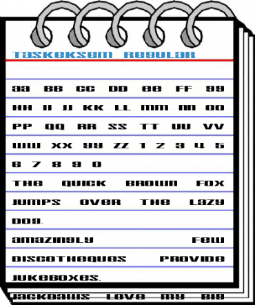 Taskeksem Regular Font