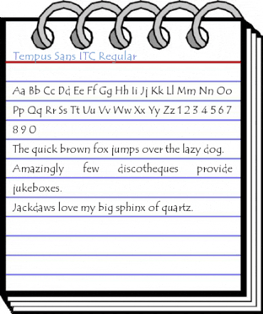 Tempus Sans ITC Regular Font
