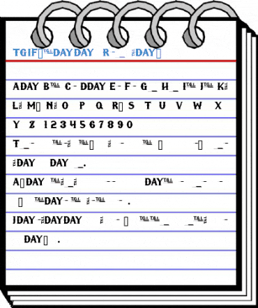 TGIFriday Regular Font