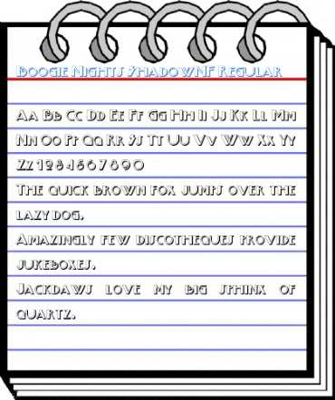 Boogie Nights ShadowNF Regular Font