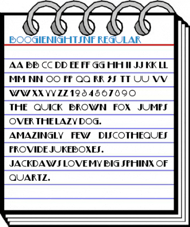 BoogieNightsNF Regular Font