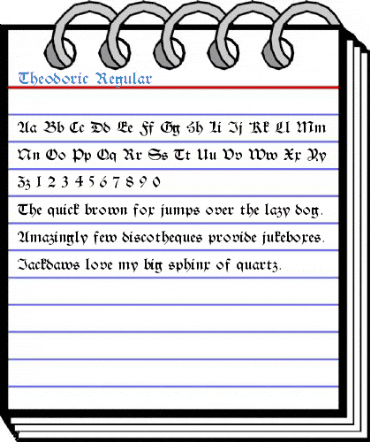 Theodoric Regular Font