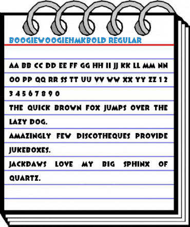 BoogieWoogieHmkBold Regular Font