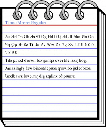 TimesMirror Regular Font