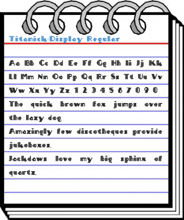 Titanick-Display Regular Font