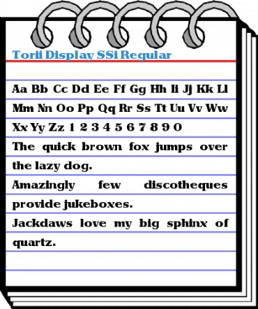 Torii Display SSi Regular Font