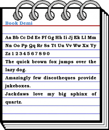 Book Demi Font