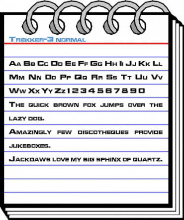 Trekker-3 normal Font