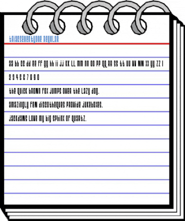 TriacSeventyone Regular Font