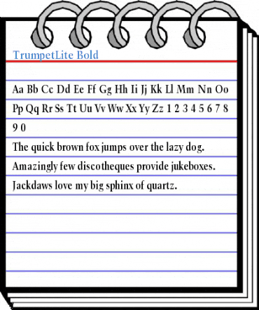 TrumpetLite Bold Font