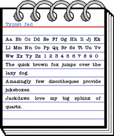 Typist fed Font