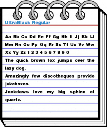 UltraBlack Regular Font