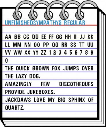 UnfinishedSympathy2 Regular Font