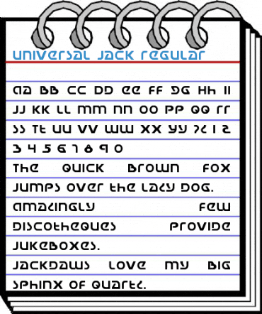 Universal Jack Font