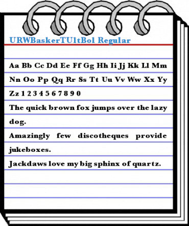 URWBaskerTUltBol Regular Font