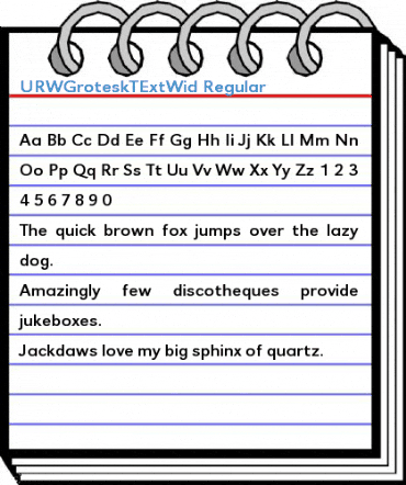 URWGroteskTExtWid Regular Font