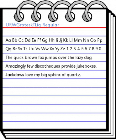 URWGroteskTLig Regular Font