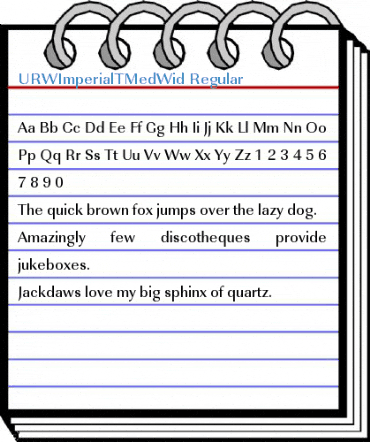 URWImperialTMedWid Regular Font