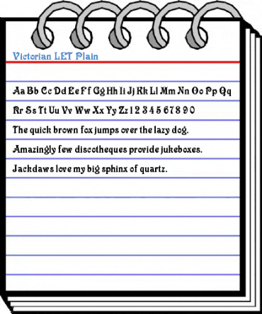 Victorian LET Plain Font