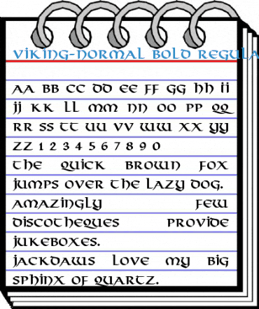 Viking-Normal Bold Regular Font