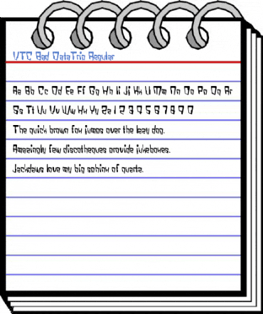 VTC Bad DataTrip Regular Font