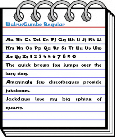 WalrusGumbo Regular Font