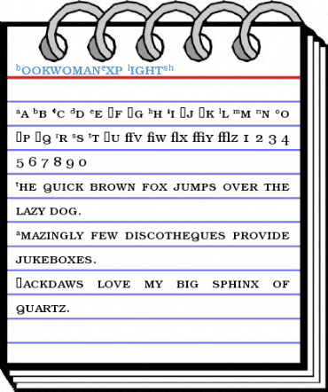 BookwomanExp Font