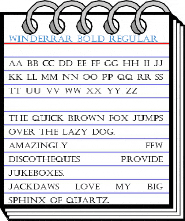 Winderrar-Bold Regular Font