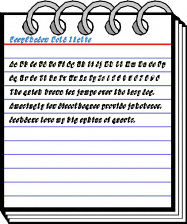 BoopShadow Bold Italic Font