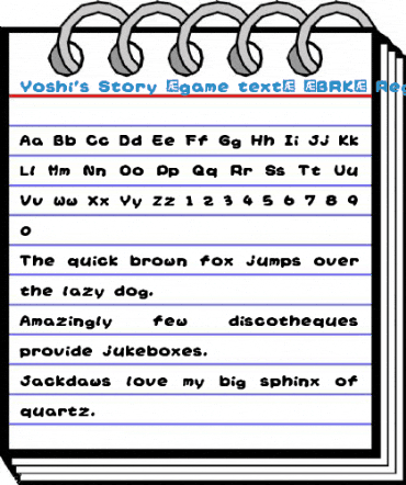 Yoshi's Story (game text) (BRK) Regular Font