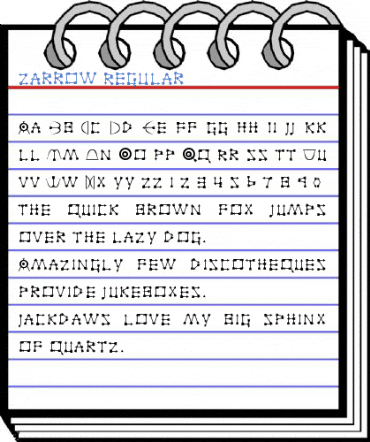 Zarrow Regular Font
