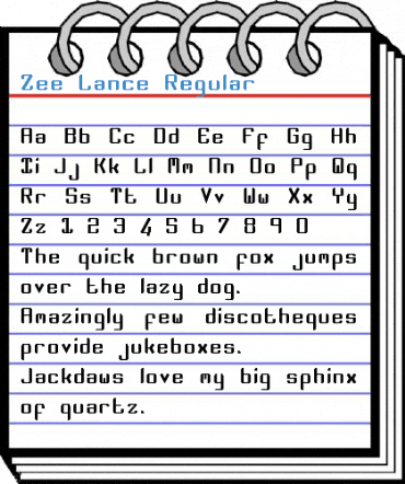 Zee Lance Regular Font