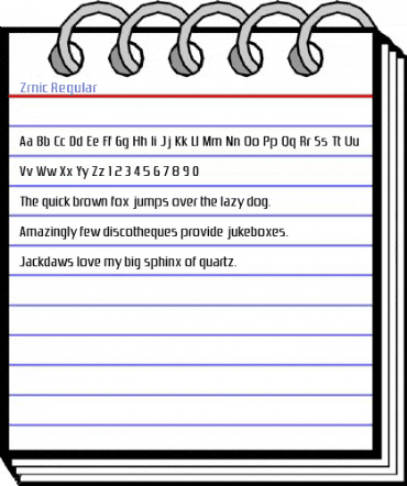Zrnic Regular Font