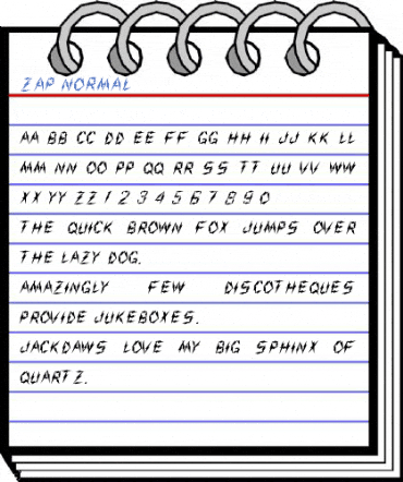 Zap Normal Font