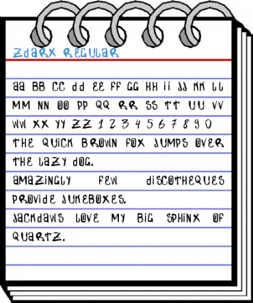 Zdarx Regular Font