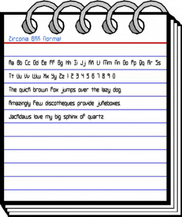 Zirconia BRK Normal Font