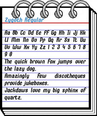 Zygoth Regular Font