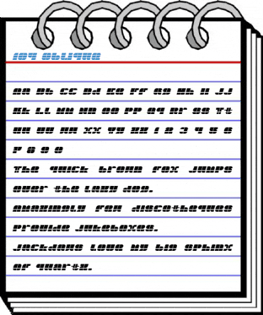 104 Oblique Font