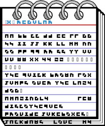 3x3 regular Font