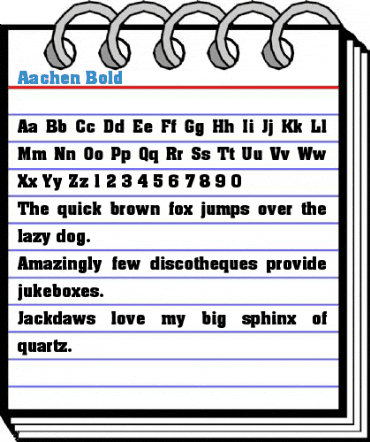 Aachen Bold Font