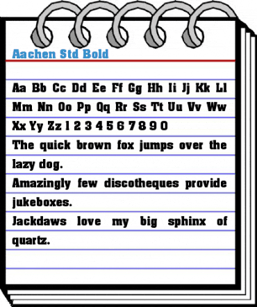 Aachen Std Bold Font