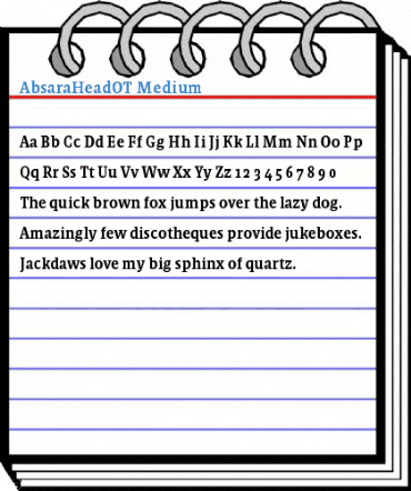 AbsaraHeadOT Medium Font