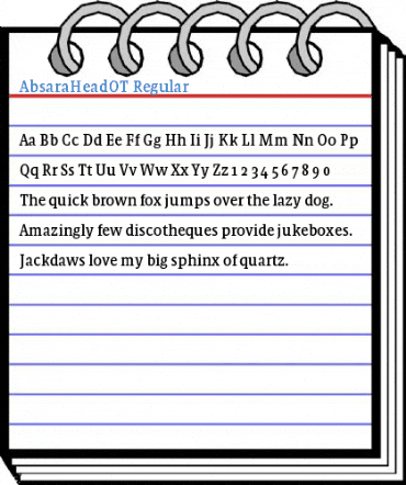 AbsaraHeadOT Regular Font